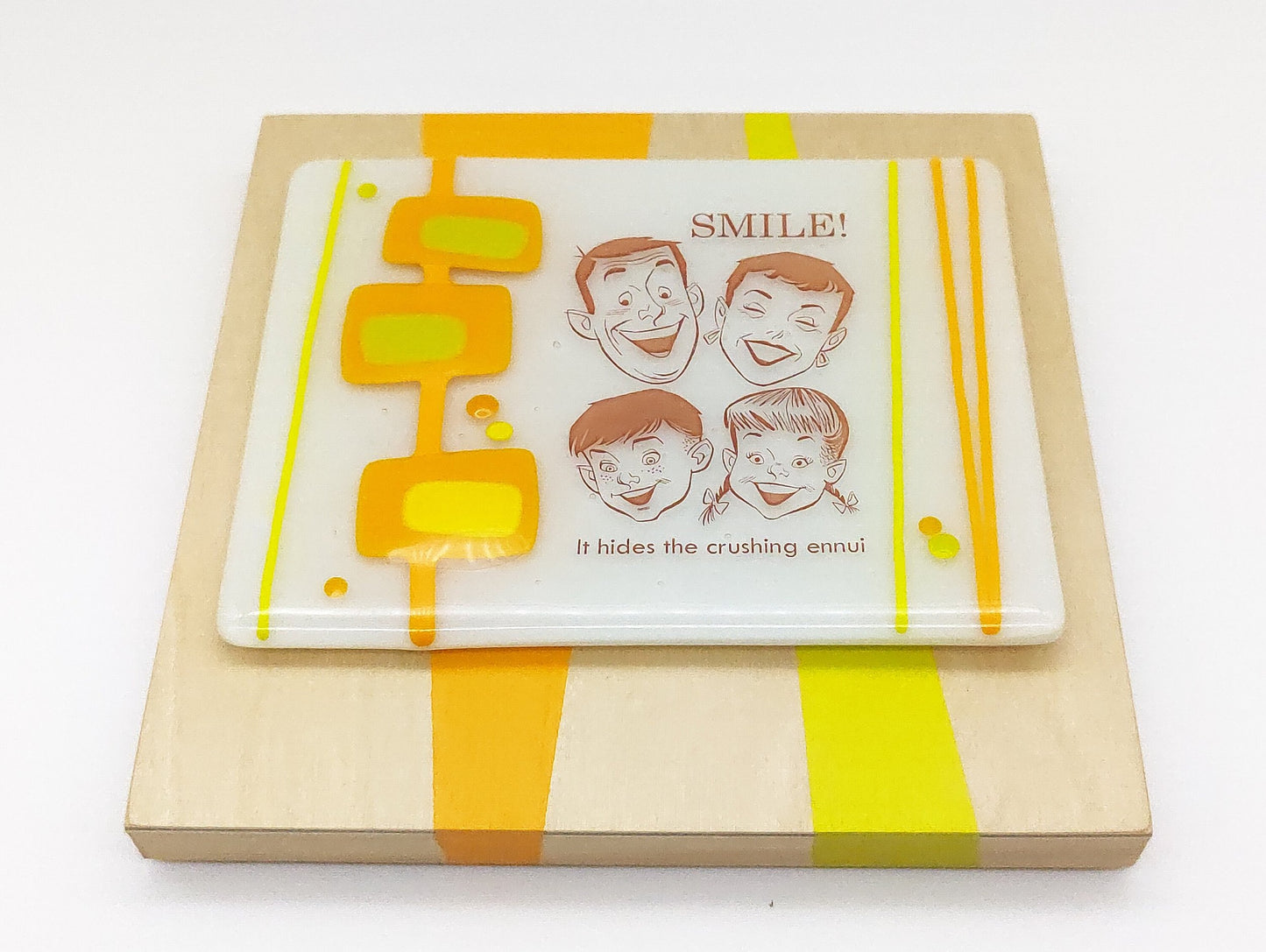 Smile hides the crushing ennui