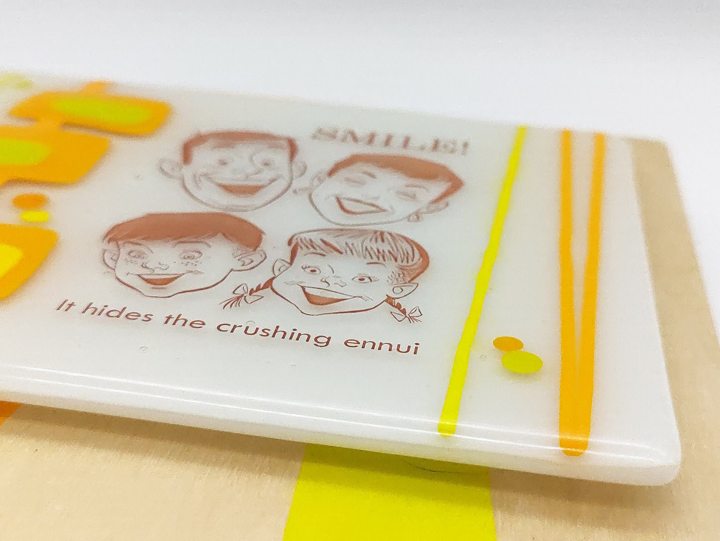 Smile hides the crushing ennui
