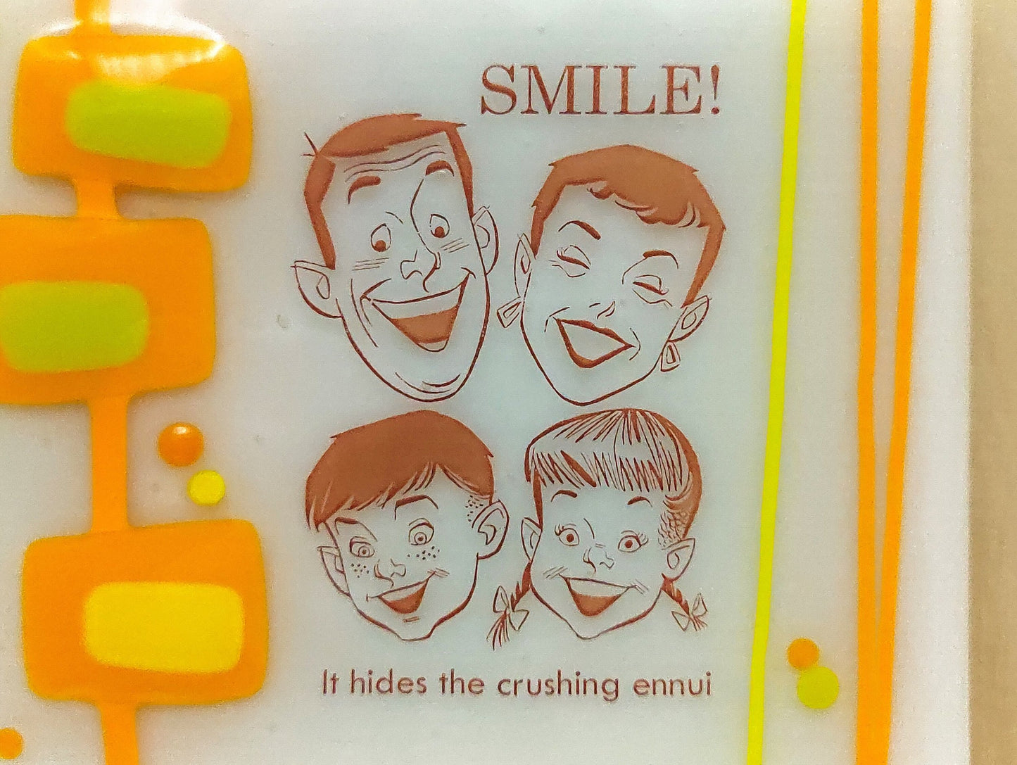 Smile hides the crushing ennui