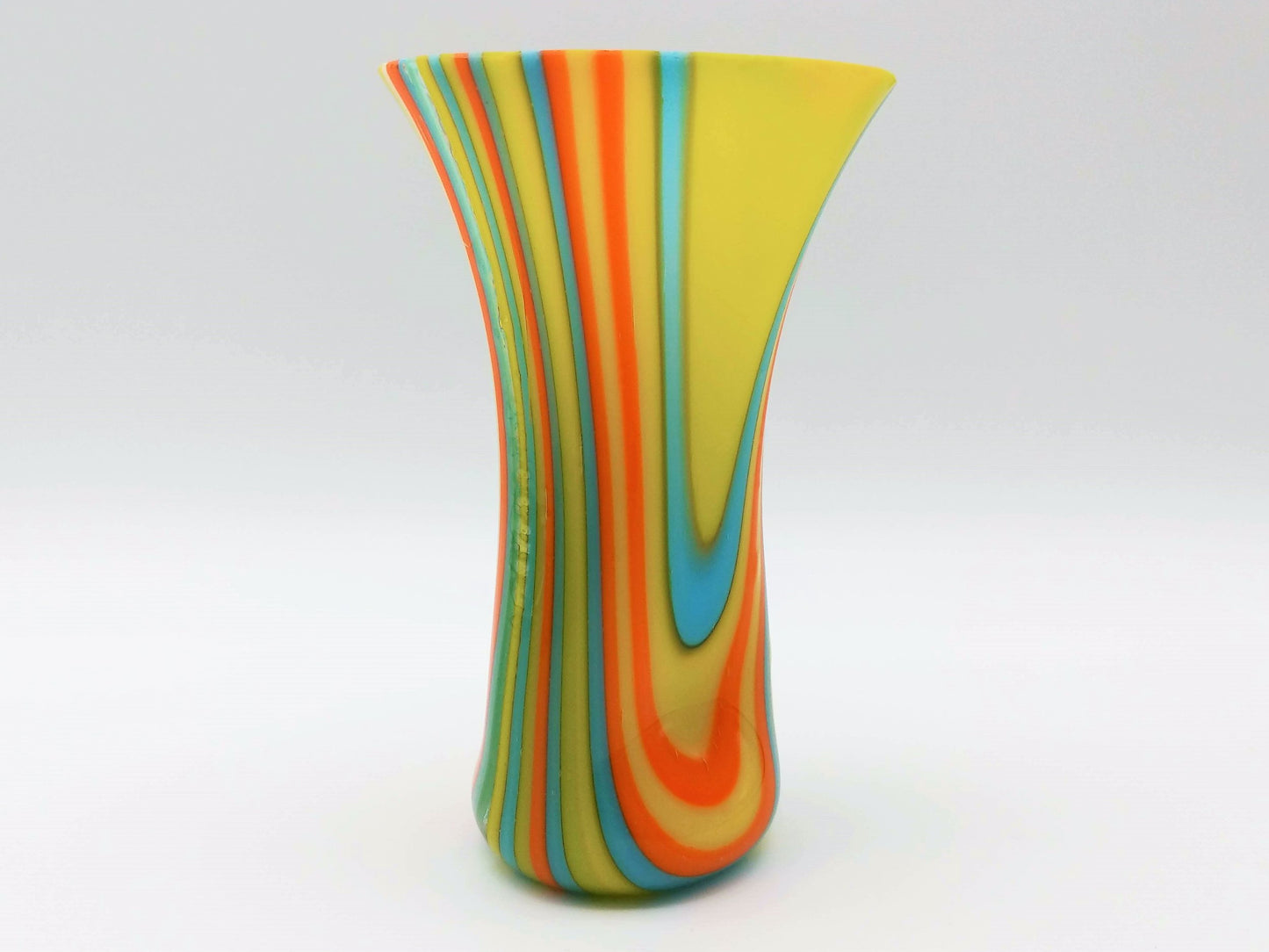 bright stripe drop vase