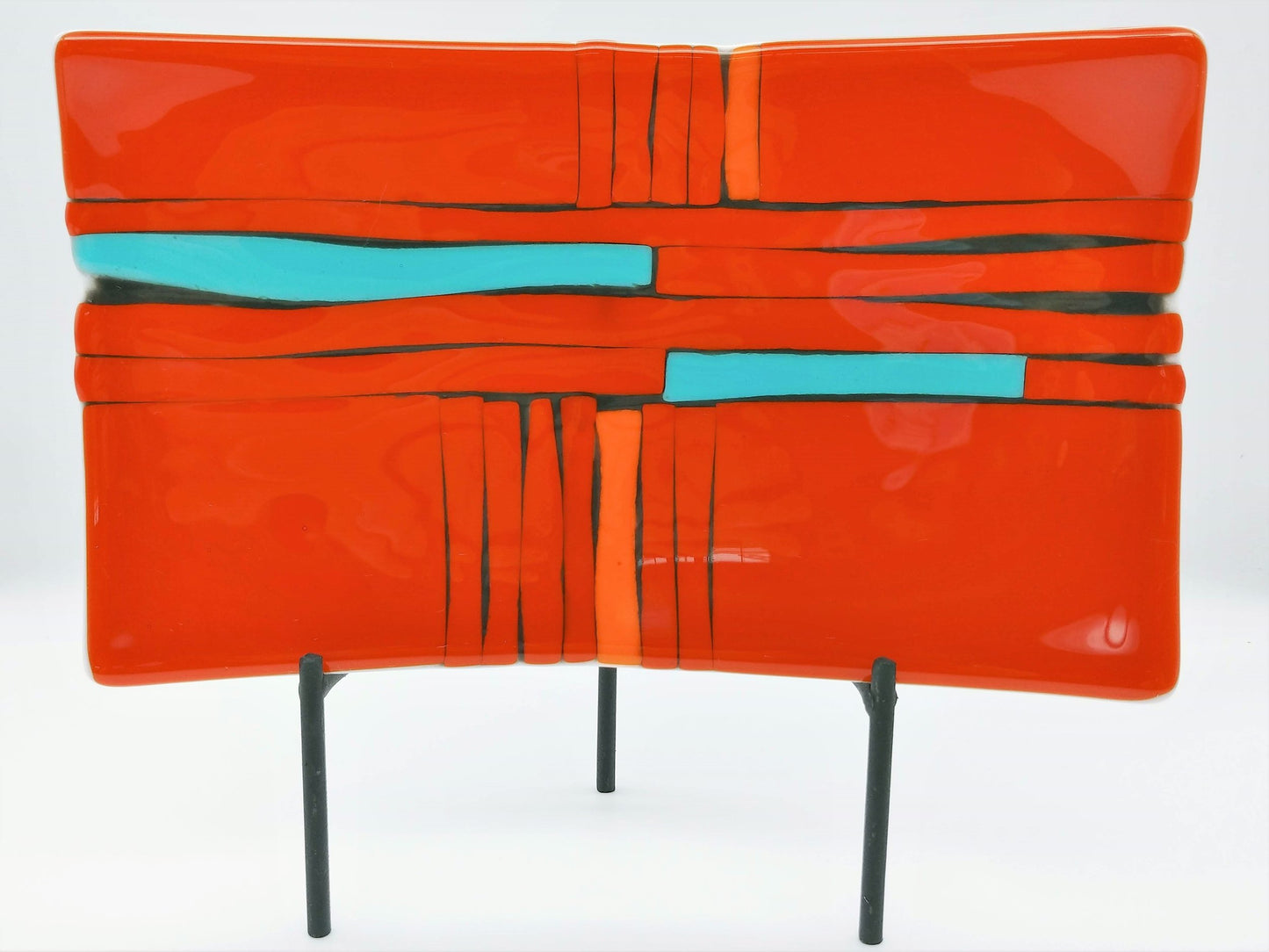 orange geo-organic platter