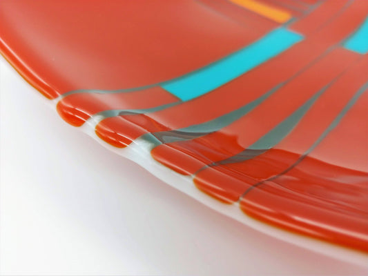 orange geo-organic platter