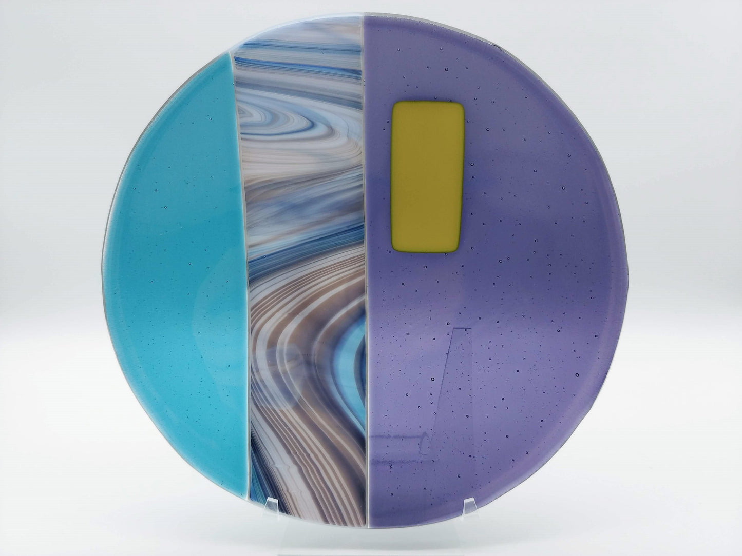 purple yellow bowl