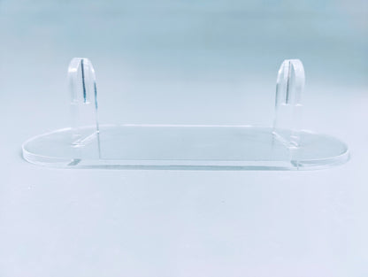 Clear Acrylic Fused Glass Art Stand - Curved, Large Size