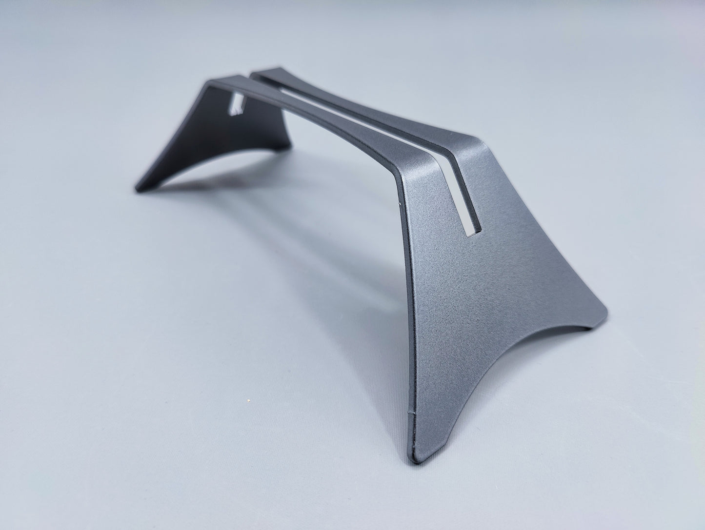 Powder-Coated Aluminum Fused Glass Art Stand - Down-Facing, Large Size