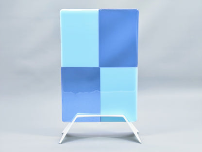 Powder-Coated Aluminum Fused Glass Art Stand - Down-Facing, Large Size