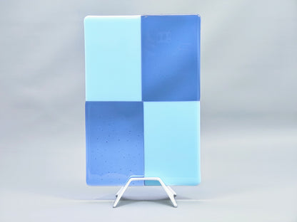 Powder-Coated Aluminum Fused Glass Art Stand - Down-Facing, Standard Size