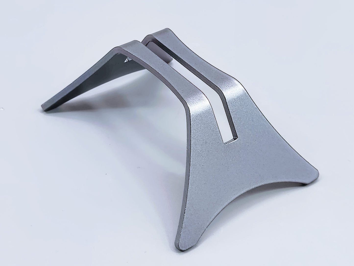 Powder-Coated Aluminum Fused Glass Art Stand - Down-Facing, Standard Size