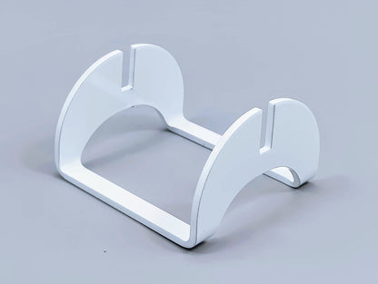 Powder-Coated Aluminum Fused Glass Art Stand - Up-Facing Curved, Standard Size