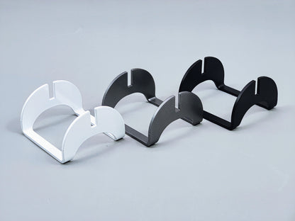 Powder-Coated Aluminum Fused Glass Art Stand - Up-Facing Curved, Standard Size