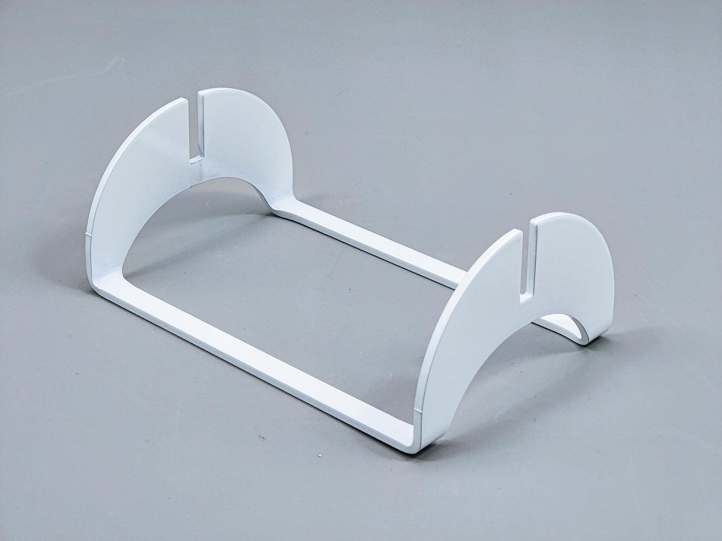 Powder-Coated Aluminum Fused Glass Art Stand - Up-Facing Curved, Large Size