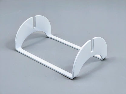 Powder-Coated Aluminum Fused Glass Art Stand - Up-Facing Curved, Large Size