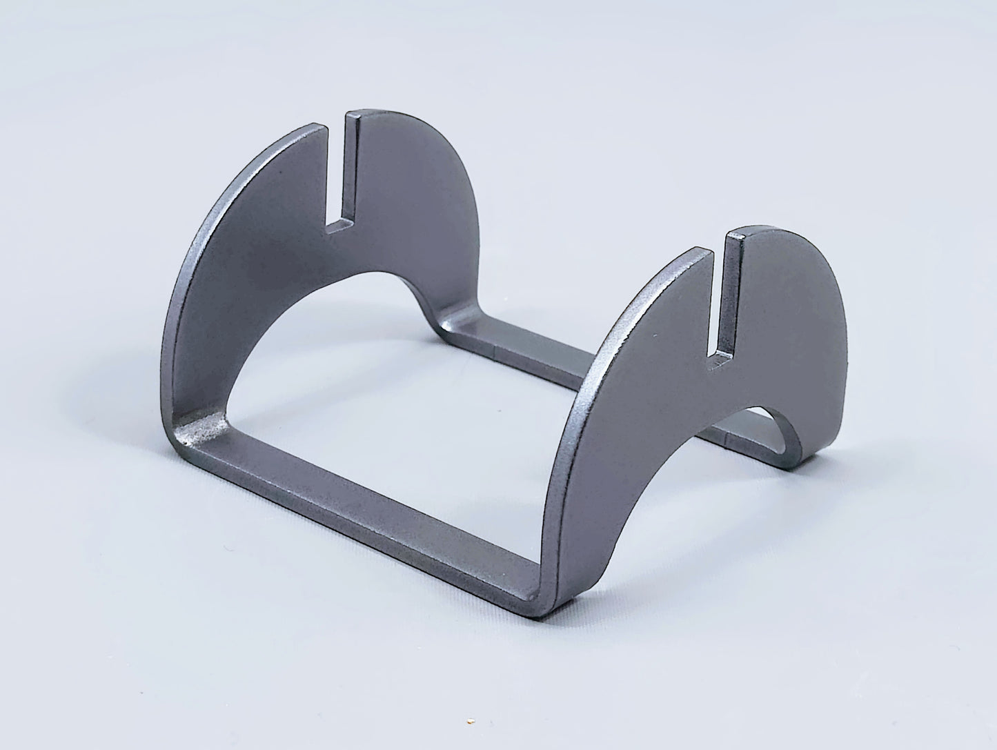 Powder-Coated Aluminum Fused Glass Art Stand - Up-Facing Curved, Standard Size