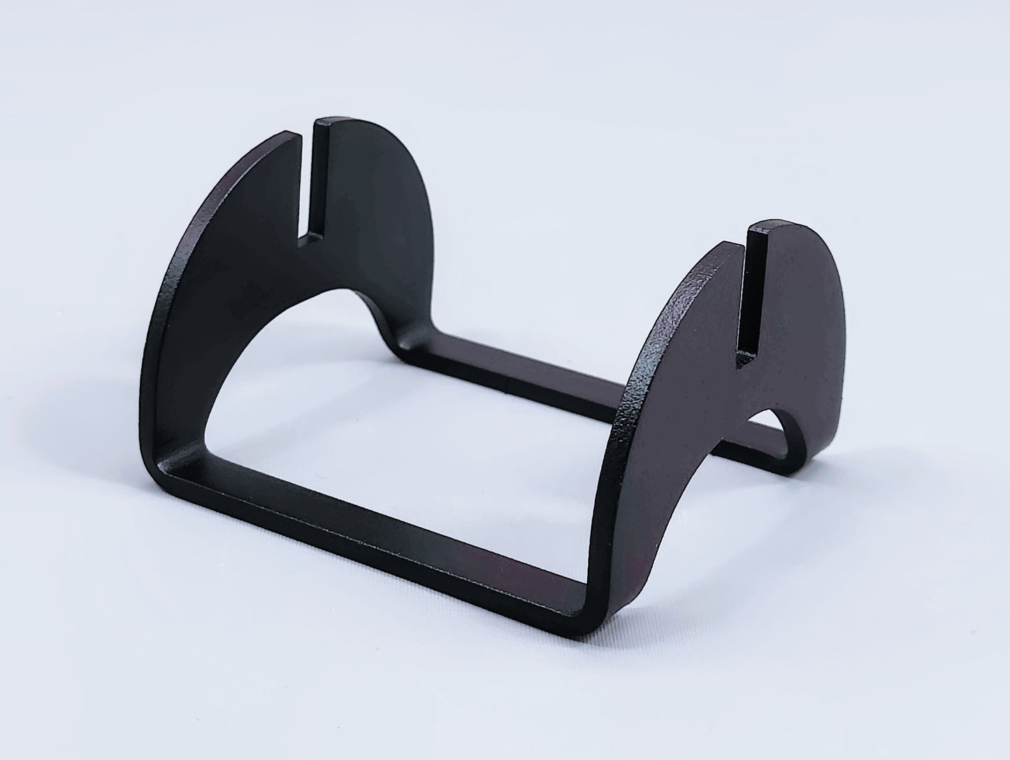 Powder-Coated Aluminum Fused Glass Art Stand - Up-Facing Curved, Standard Size