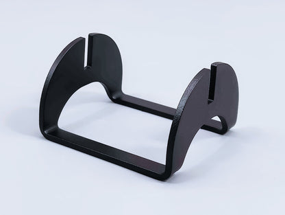 Powder-Coated Aluminum Fused Glass Art Stand - Up-Facing Curved, Standard Size