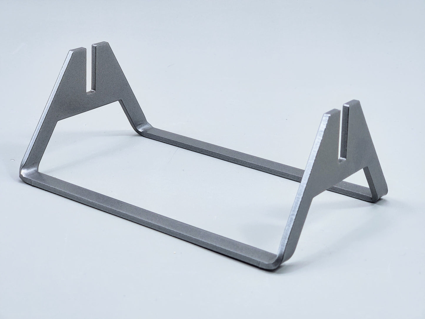 Powder-Coated Aluminum Fused Glass Art Stand - Up-Facing Angled, Large Size