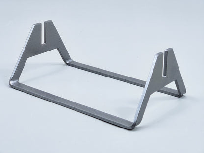 Powder-Coated Aluminum Fused Glass Art Stand - Up-Facing Angled, Large Size