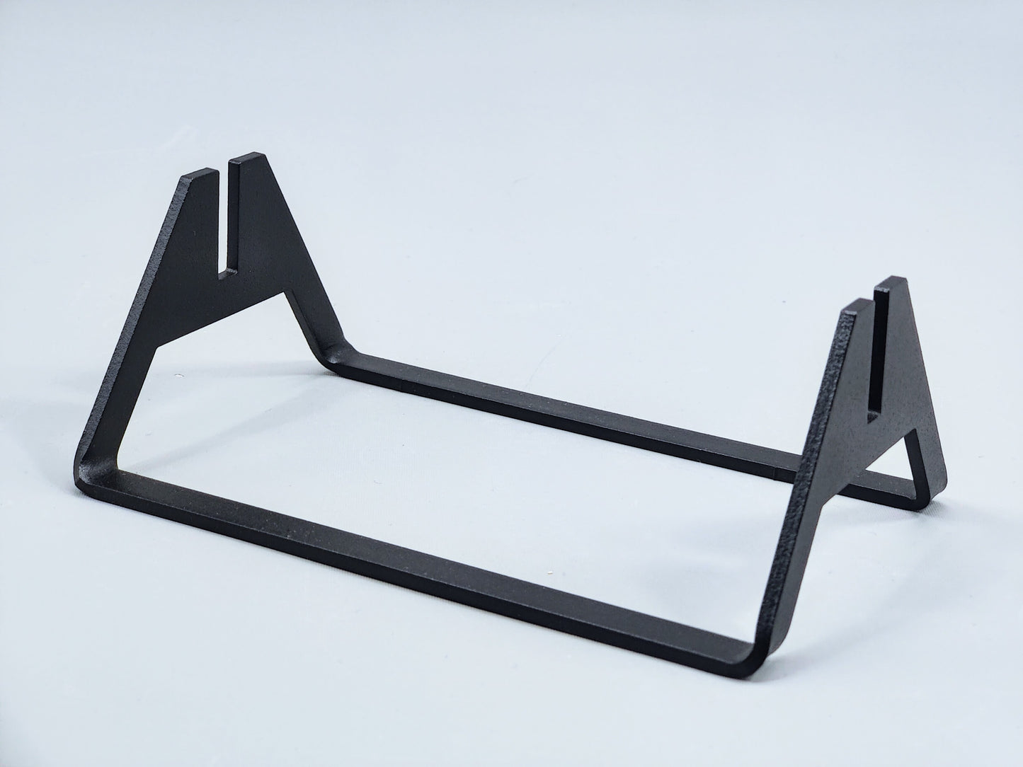 Powder-Coated Aluminum Fused Glass Art Stand - Up-Facing Angled, Large Size