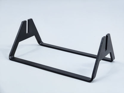 Powder-Coated Aluminum Fused Glass Art Stand - Up-Facing Angled, Large Size