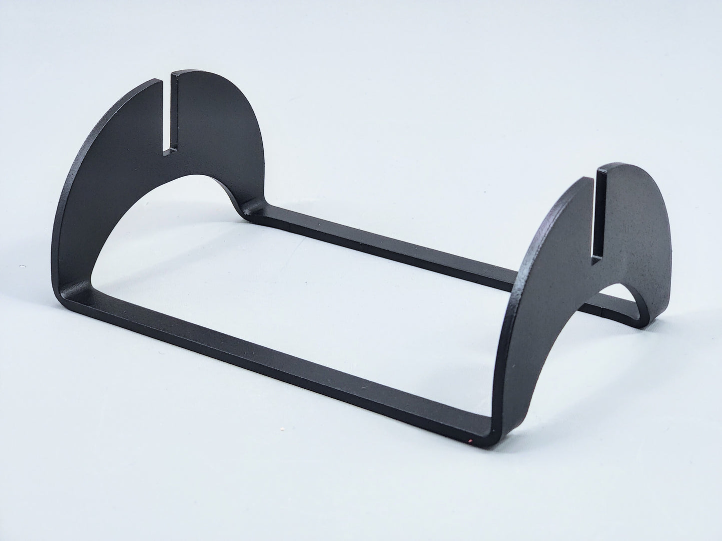 Powder-Coated Aluminum Fused Glass Art Stand - Up-Facing Curved, Large Size