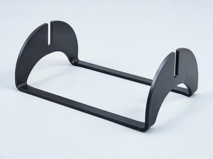 Powder-Coated Aluminum Fused Glass Art Stand - Up-Facing Curved, Large Size