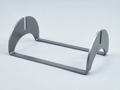 Powder-Coated Aluminum Fused Glass Art Stand - Up-Facing Curved, Large Size