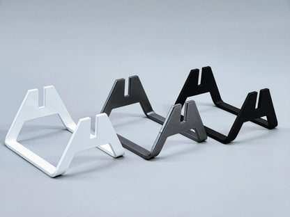 Powder-Coated Aluminum Fused Glass Art Stand - Up-Facing Angled, Standard Size