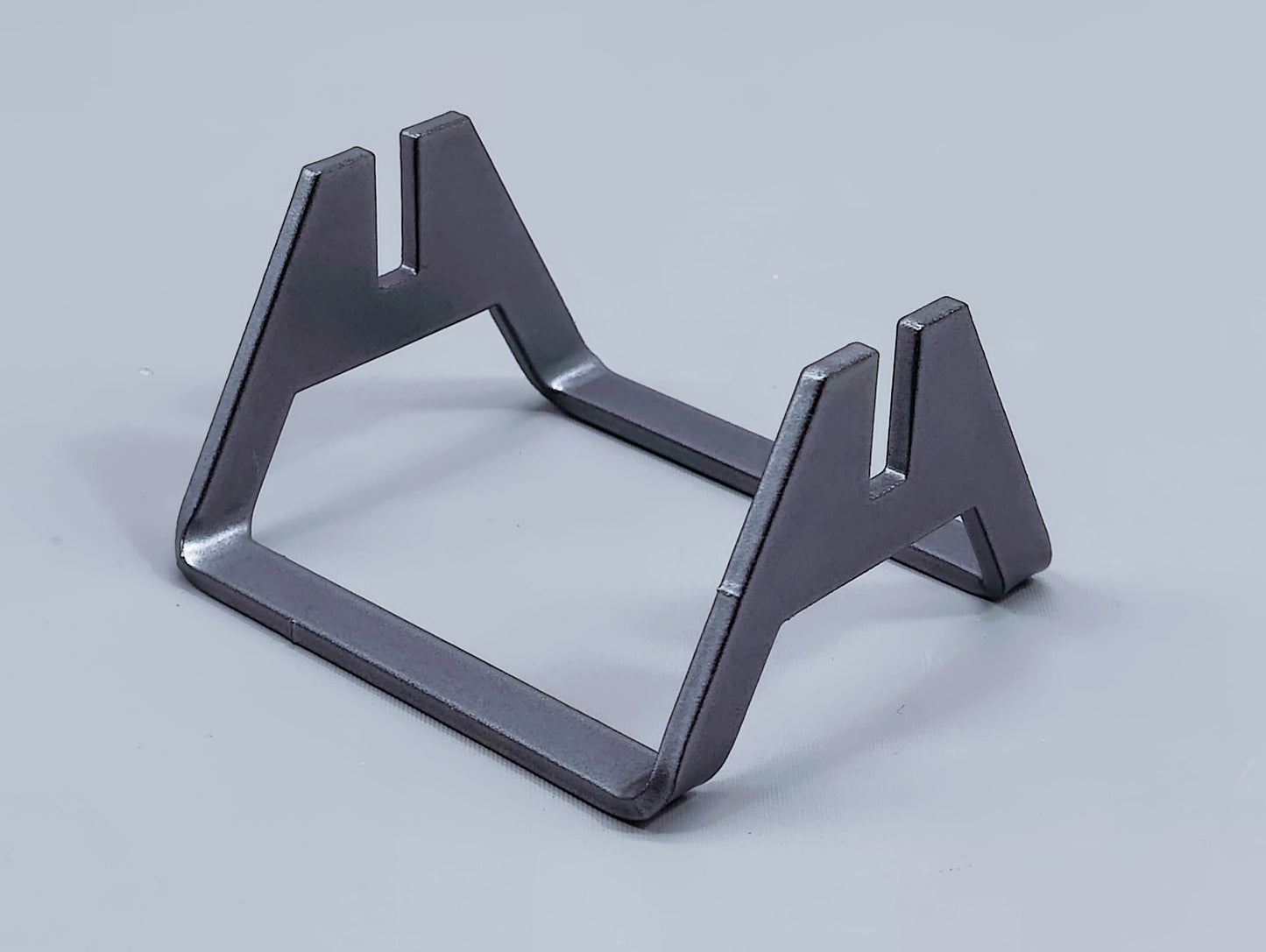 Powder-Coated Aluminum Fused Glass Art Stand - Up-Facing Angled, Standard Size