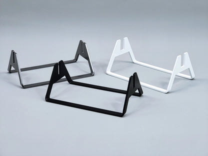 Powder-Coated Aluminum Fused Glass Art Stand - Up-Facing Angled, Large Size