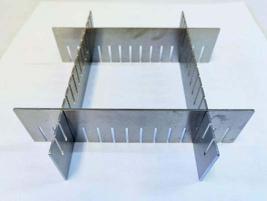 Extra Deep Adjustable Stainless Steel Dams/Molds for Glass Fusing and Casting