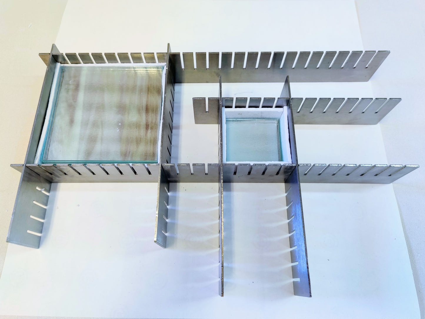 Extra Deep Adjustable Stainless Steel Dams/Molds for Glass Fusing and Casting