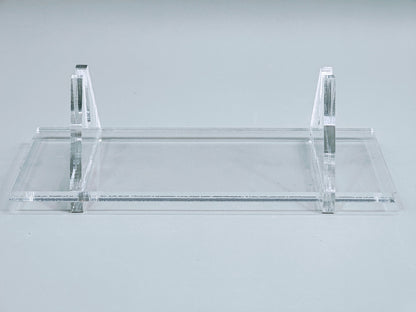 Clear Acrylic Collapsible Fused Glass Art Stand - Angled