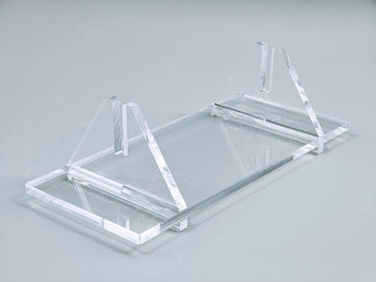 Clear Acrylic Collapsible Fused Glass Art Stand - Angled