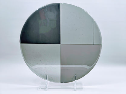 Clear Acrylic Collapsible Fused Glass Art Stand - Angled