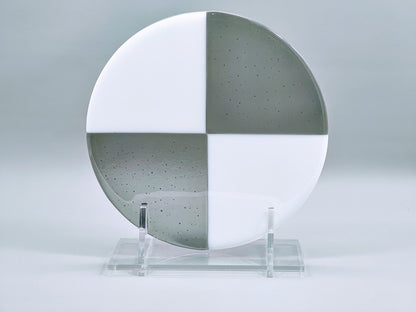 Clear Acrylic Collapsible Fused Glass Art Stand - Angled