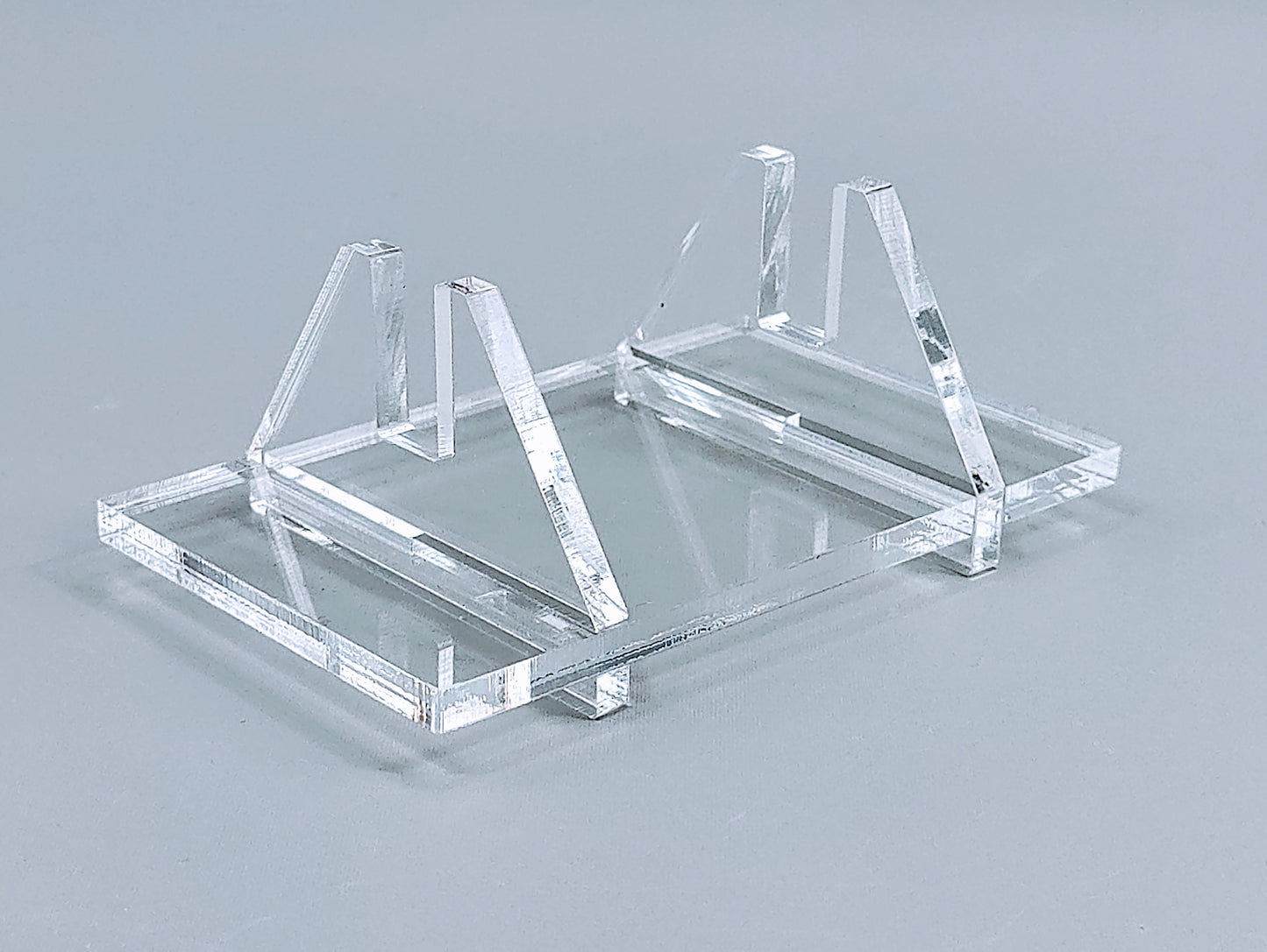 Clear Acrylic Collapsible Fused Glass Art Stand - Angled