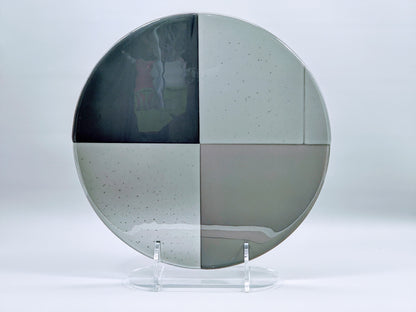 Clear Acrylic Collapsible Fused Glass Art Stand - Curved