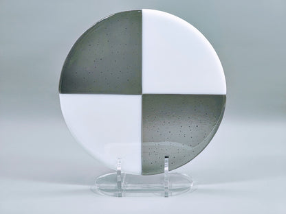 Clear Acrylic Collapsible Fused Glass Art Stand - Curved