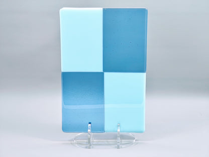 Clear Acrylic Collapsible Fused Glass Art Stand - Curved
