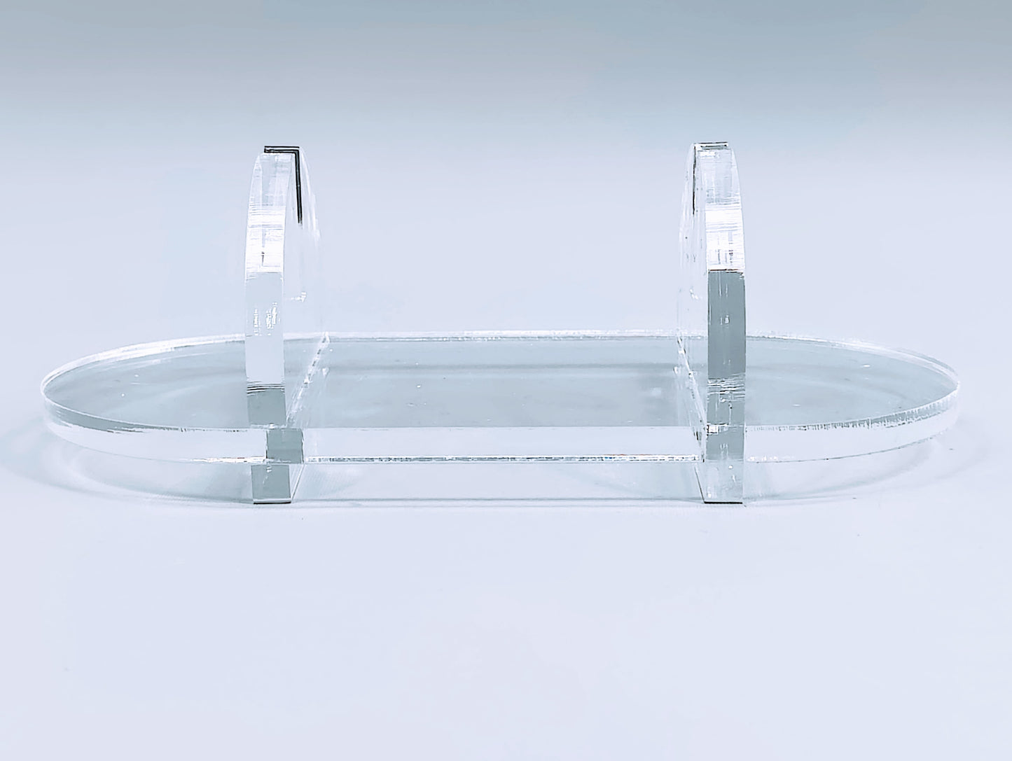 Clear Acrylic Collapsible Fused Glass Art Stand - Curved