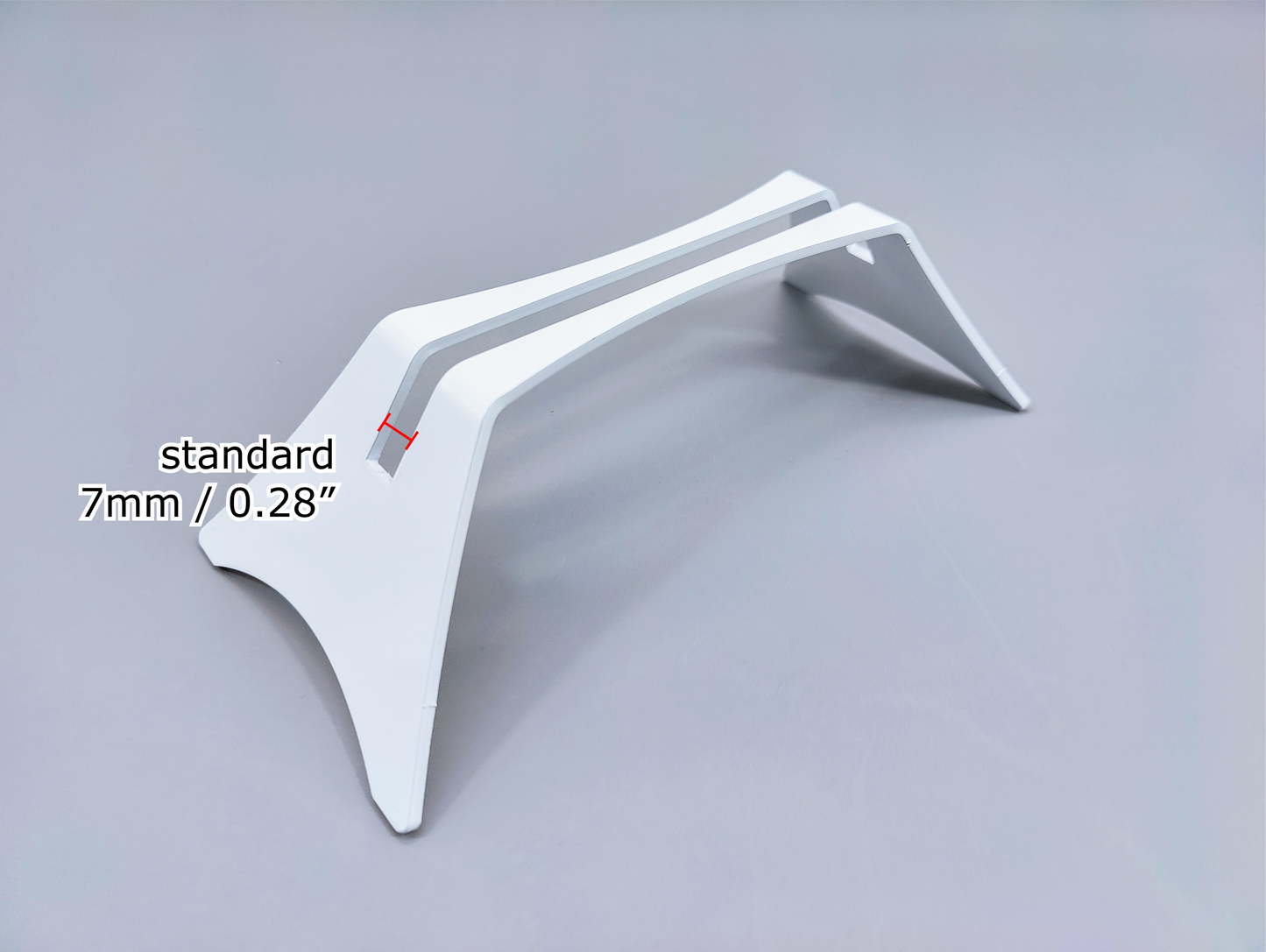 Powder-Coated Aluminum Fused Glass Art Stand - Down-Facing, Large Size