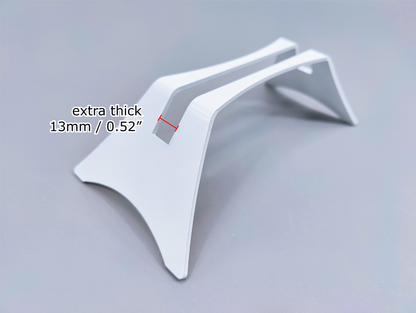 Powder-Coated Aluminum Fused Glass Art Stand - Down-Facing, Large Size