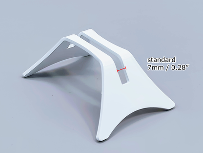 Powder-Coated Aluminum Fused Glass Art Stand - Down-Facing, Standard Size