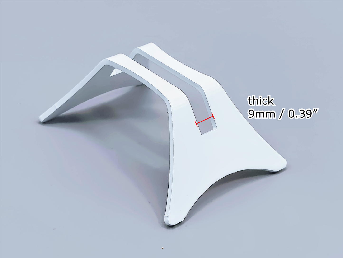 Powder-Coated Aluminum Fused Glass Art Stand - Down-Facing, Standard Size