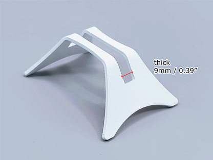 Powder-Coated Aluminum Fused Glass Art Stand - Down-Facing, Standard Size