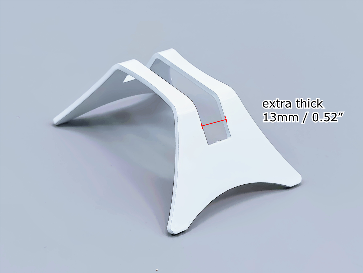 Powder-Coated Aluminum Fused Glass Art Stand - Down-Facing, Standard Size