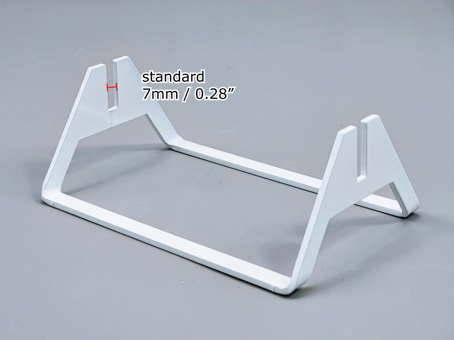 Powder-Coated Aluminum Fused Glass Art Stand - Up-Facing Angled, Large Size