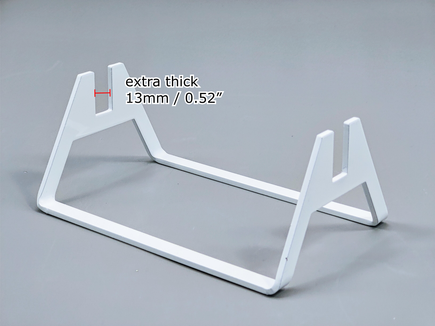 Powder-Coated Aluminum Fused Glass Art Stand - Up-Facing Angled, Large Size