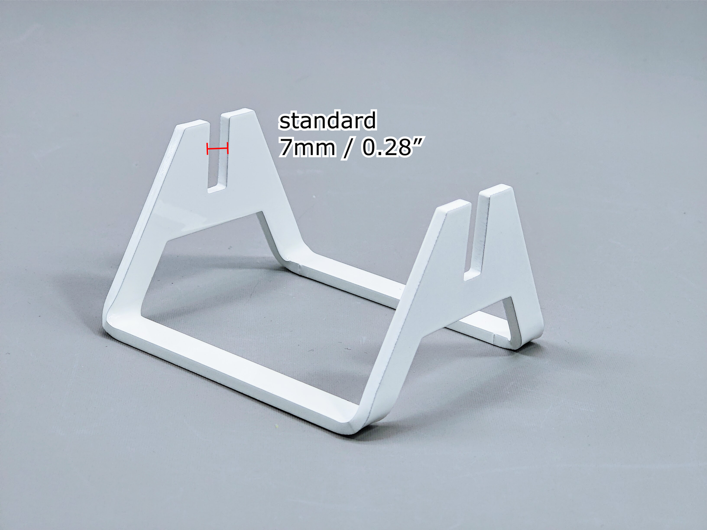 Powder-Coated Aluminum Fused Glass Art Stand - Up-Facing Angled, Standard Size