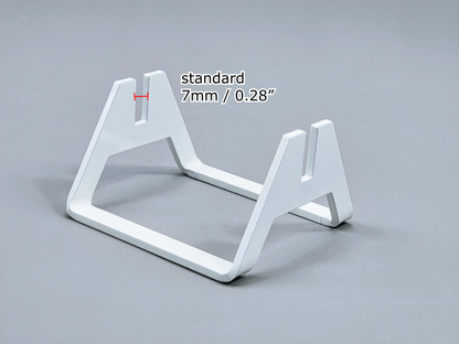 Powder-Coated Aluminum Fused Glass Art Stand - Up-Facing Angled, Standard Size